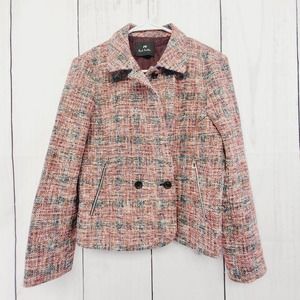 PS Paul Smith Tweed Moto Blazer - Like New Multi Color Womens 42"